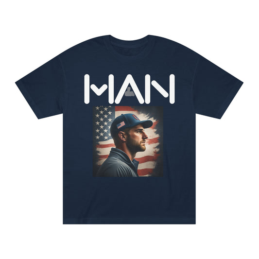 Blue/Black Man Silhouette T-Shirt